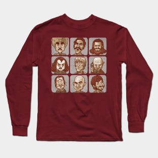 Bad men of Bollywood - Sepia Long Sleeve T-Shirt